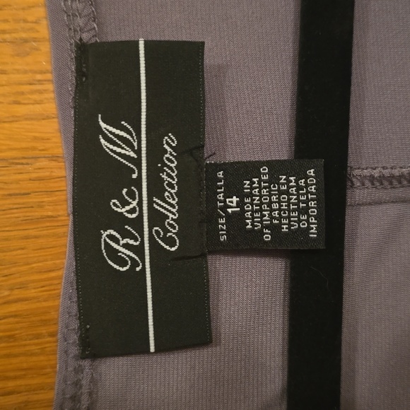 R & M COLLECTION BRAND WOMEN'S TWO PIECE FANCY DRESS AND MATCHING JACKET SIZE 14 - Picture 7 of 17